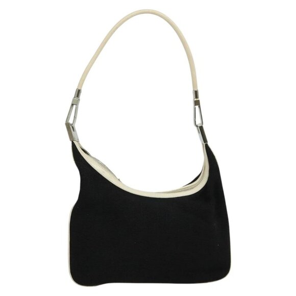 GUCCI Shoulder Bag Canvas Black Silver 001 3812 Auth 139851 - Picture 1 of 16